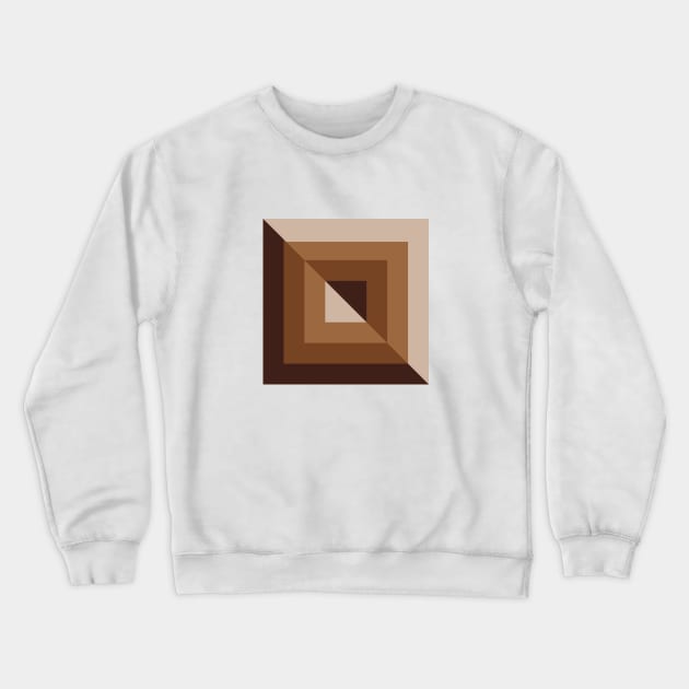 Earth Tones Geo Emboss Crewneck Sweatshirt by MerryMakewell